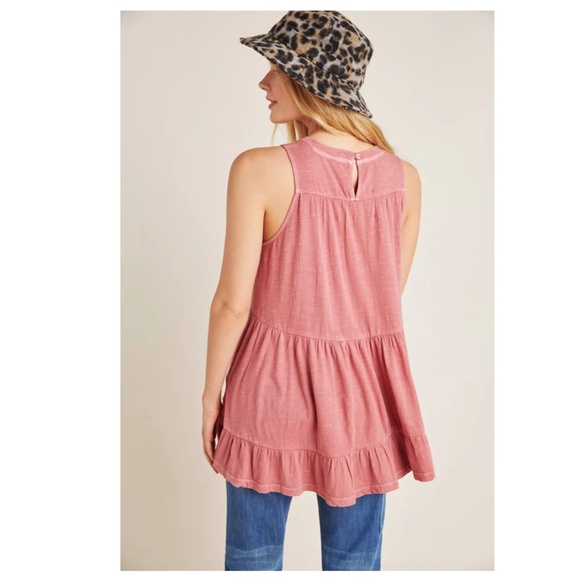 ANTHROPOLOGIE Georgia Tiered Babydoll Tunic Size Small - Picture 3 of 13